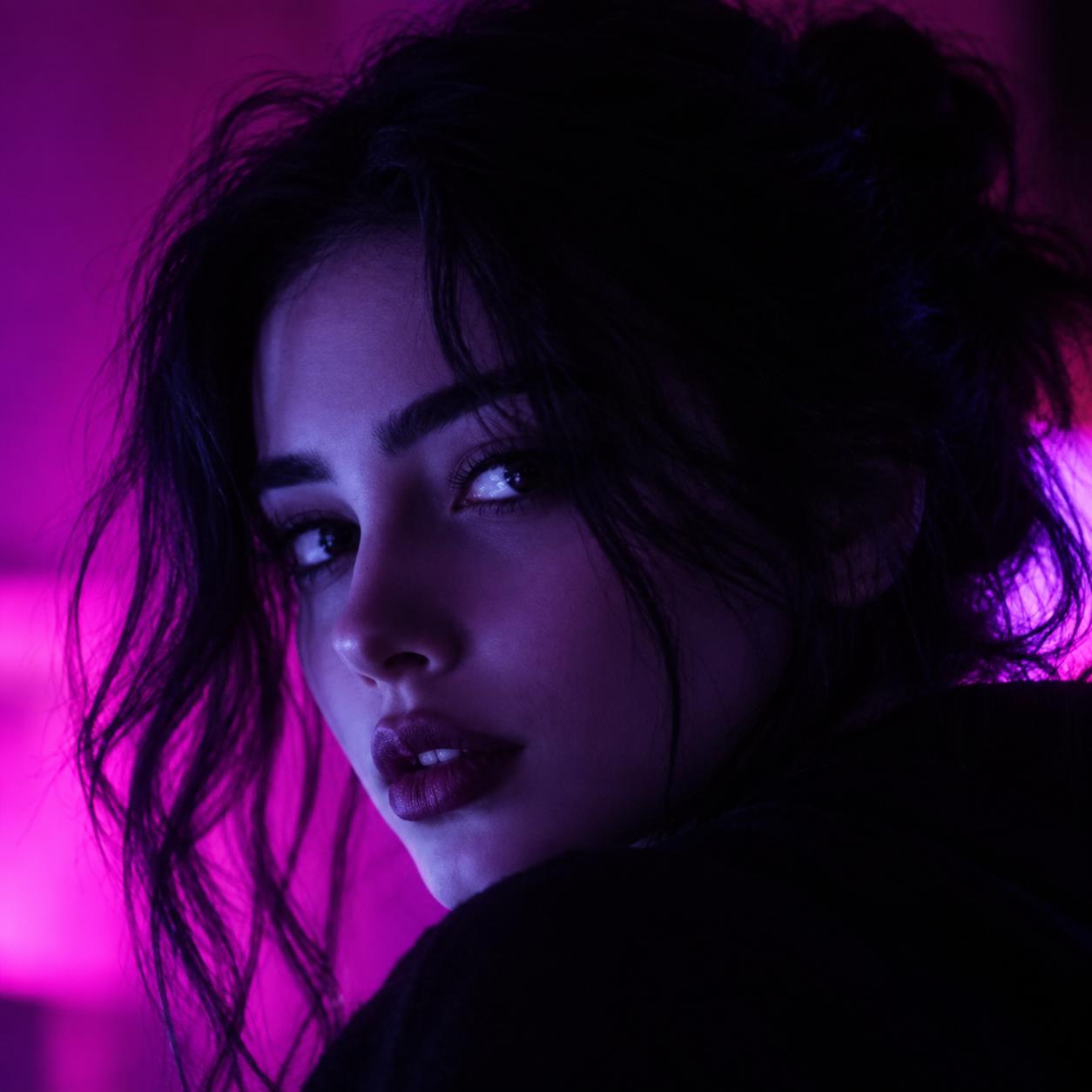 her face